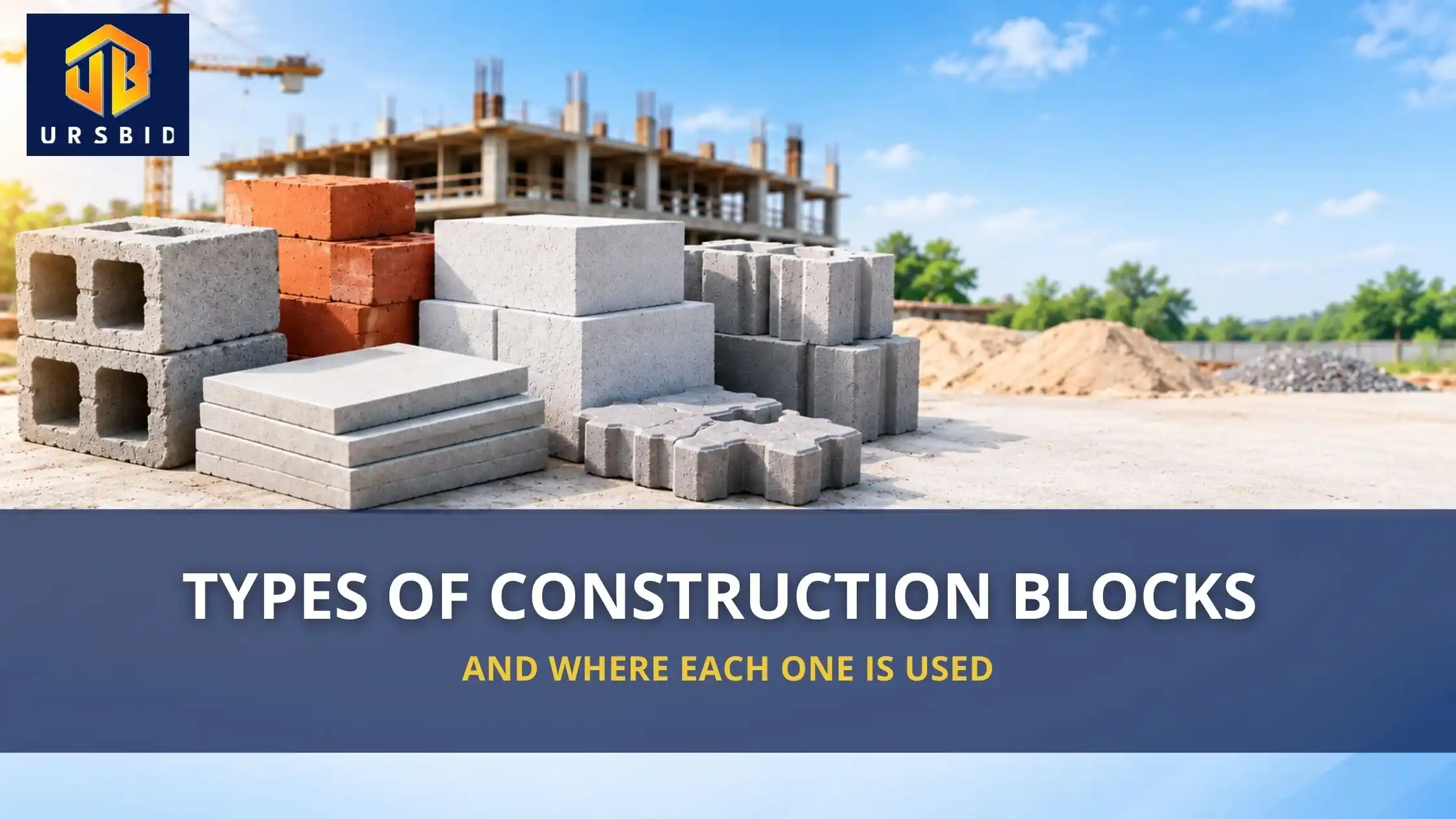 Types of Construction Blocks and Where Each One Is Used